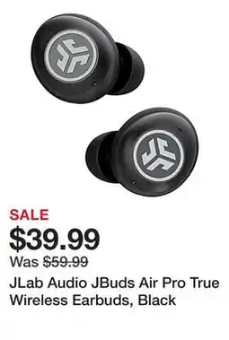 Office Depot JLab Audio JBuds Air Pro True Wireless Earbuds, Black offer