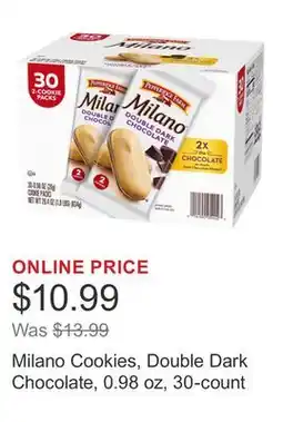 Costco Milano Cookies, Double Dark Chocolate, 0.98 oz, 30-count offer