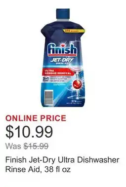 Costco Finish Jet-Dry Ultra Dishwasher Rinse Aid, 38 fl oz offer