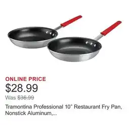 Costco Tramontina Professional 10 Restaurant Fry Pan, Nonstick Aluminum, 2 pk offer