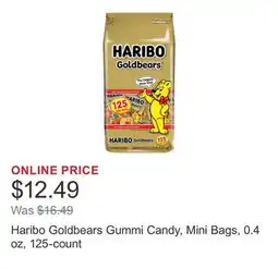 Costco Haribo Goldbears Gummi Candy, Mini Bags, 0.4 oz, 125-count offer
