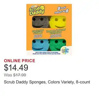 Costco Scrub Daddy Sponges, Colors Variety, 8-count offer