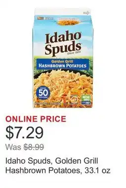 Costco Idaho Spuds, Golden Grill Hashbrown Potatoes, 33.1 oz offer