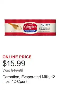 Costco Carnation, Evaporated Milk, 12 fl oz, 12-Count offer