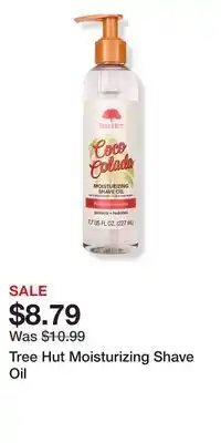 Ulta Beauty Tree Hut Moisturizing Shave Oil offer