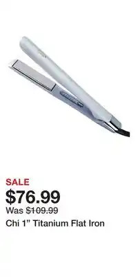 Ulta Beauty Chi 1 Titanium Flat Iron offer