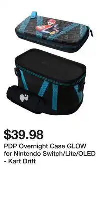 Game Stop PDP Overnight Case GLOW for Nintendo Switch/Lite/OLED - Kart Drift offer