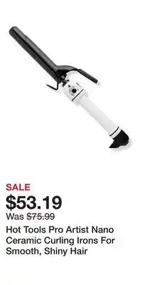 Ulta Beauty Hot Tools Pro Artist Nano Ceramic Curling Irons For Smooth, Shiny Hair offer
