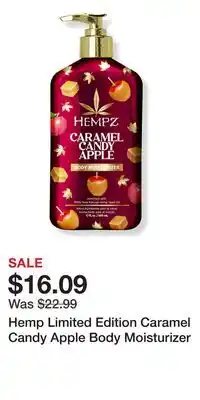 Ulta Beauty Hemp Limited Edition Caramel Candy Apple Body Moisturizer offer