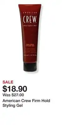 Ulta Beauty American Crew Firm Hold Styling Gel offer