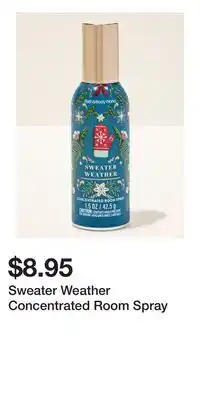 Bath & Body Works Sweater Weather Concentrated Room Spray offer