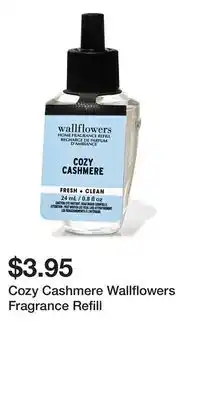 Bath & Body Works Cozy Cashmere Wallflowers Fragrance Refill offer