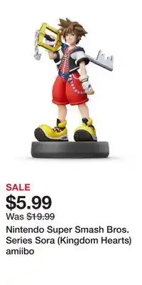 Game Stop Nintendo Super Smash Bros. Series Sora (Kingdom Hearts) amiibo offer