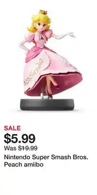 Game Stop Nintendo Super Smash Bros. Peach amiibo offer