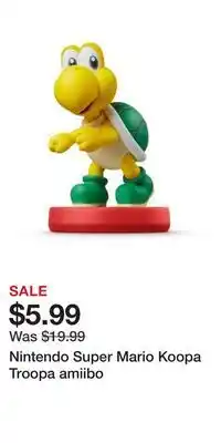Game Stop Nintendo Super Mario Koopa Troopa amiibo offer