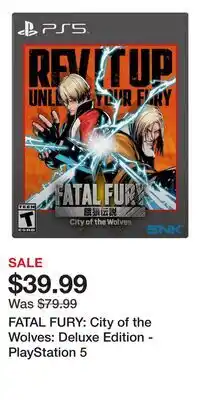 Game Stop FATAL FURY: City of the Wolves: Deluxe Edition - PlayStation 5 offer