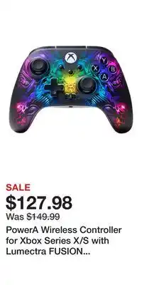 Game Stop PowerA Wireless Controller for Xbox Series X/S with Lumectra FUSION Pro offer