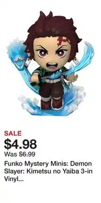 Game Stop Funko Mystery Minis: Demon Slayer: Kimetsu no Yaiba 3-in Vinyl Figure (Styles May Vary) offer