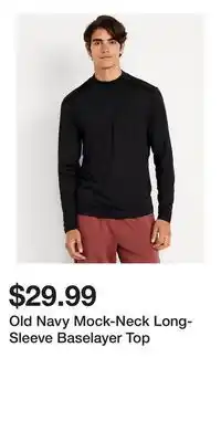Old Navy Old Navy Mock-Neck Long-Sleeve Baselayer Top offer