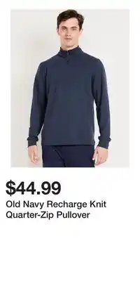 Old Navy Old Navy Recharge Knit Quarter-Zip Pullover offer