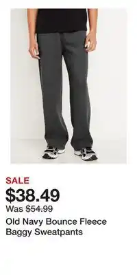 Old Navy Old Navy Bounce Fleece Baggy Sweatpants offer
