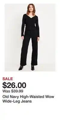 Old Navy Old Navy High-Waisted Wow Wide-Leg Jeans offer