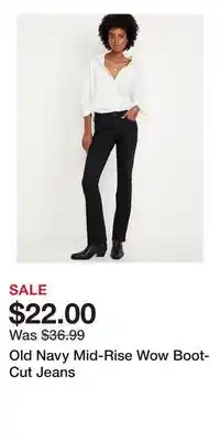 Old Navy Old Navy Mid-Rise Wow Boot-Cut Jeans offer