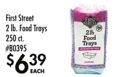 Smart & Final First Street 2 lb. Food Trays offer