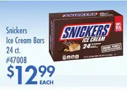 Smart & Final Snickers Ice Cream Bars offer