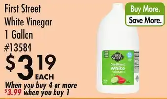 Smart & Final First Street White Vinegar offer