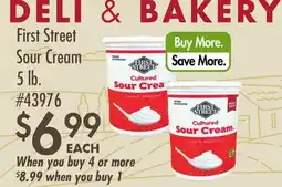 Smart & Final First Street Sour Cream offer