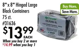 Smart & Final Hinged Large Black Containers offer