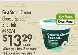 Smart & Final First Street Cream Cheese Spread offer