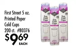 Smart & Final First Street 5 oz. Printed Paper Cold Cups offer