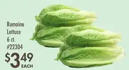 Smart & Final Romaine Lettuce offer