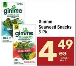 Tom Thumb Gimme Seaweed Snacks offer