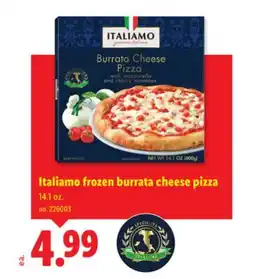 Lidl Italiamo frozen burrata cheese pizza offer
