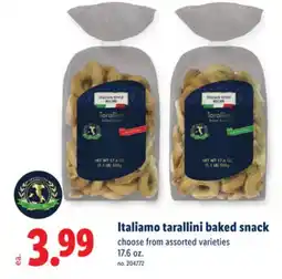 Lidl Italiamo tarallini baked snack offer