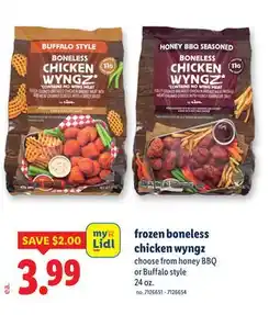 Lidl frozen boneless chicken wyngz offer