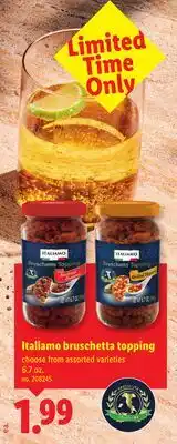 Lidl Italiamo bruschetta topping offer