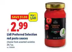 Lidl Lidl Preferred Selection red pasta sauces offer