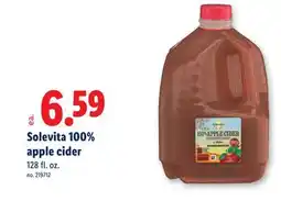 Lidl Solevita 100% apple cider offer