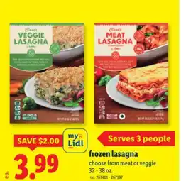Lidl frozen lasagna offer