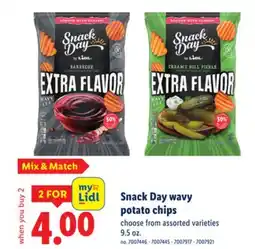 Lidl Snack Day wavy potato chips offer