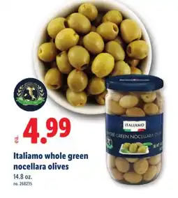 Lidl Italiamo whole green nocellara olives offer