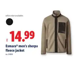 Lidl Esmara men's sherpa fleece jacket offer