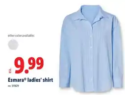 Lidl Esmara ladies' shirt offer