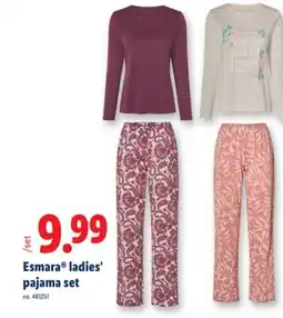 Lidl Esmara ladies' pajama set offer