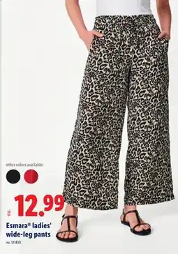 Lidl Esmara ladies' wide-leg pants offer