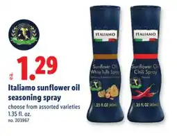 Lidl Italiamo sunflower oil seasoning spray offer